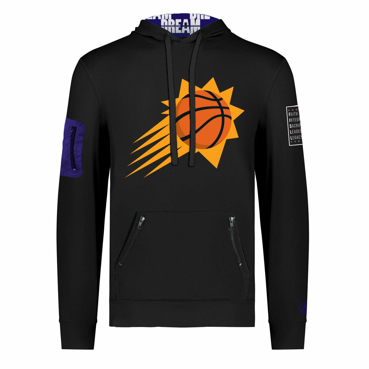NBA Phoenix Suns FISLL x Black History Collection Unisex Pullover Hoodie - Black cheap