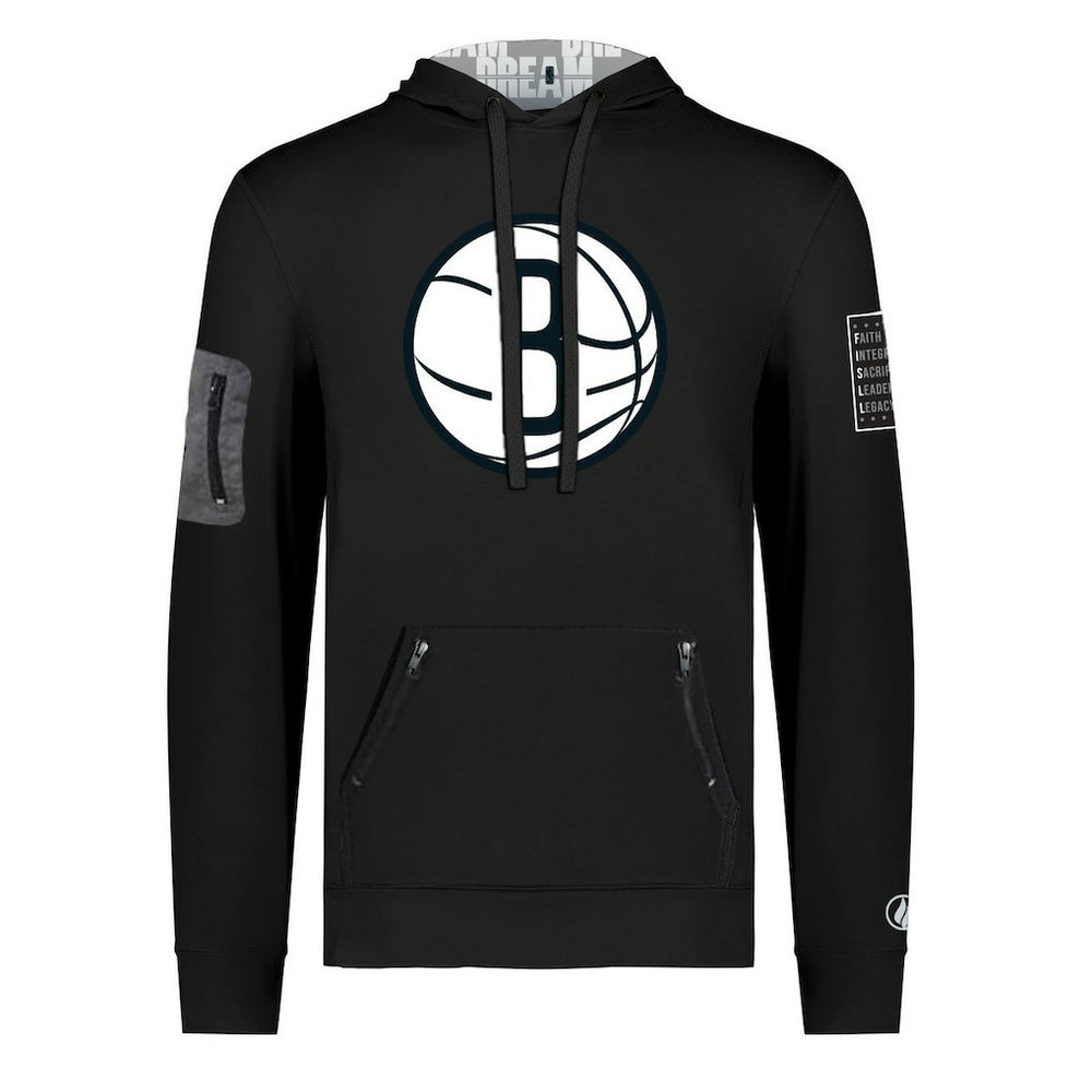 NBA Brooklyn Nets FISLL x Black History Collection Unisex Pullover Hoodie - Black outlet