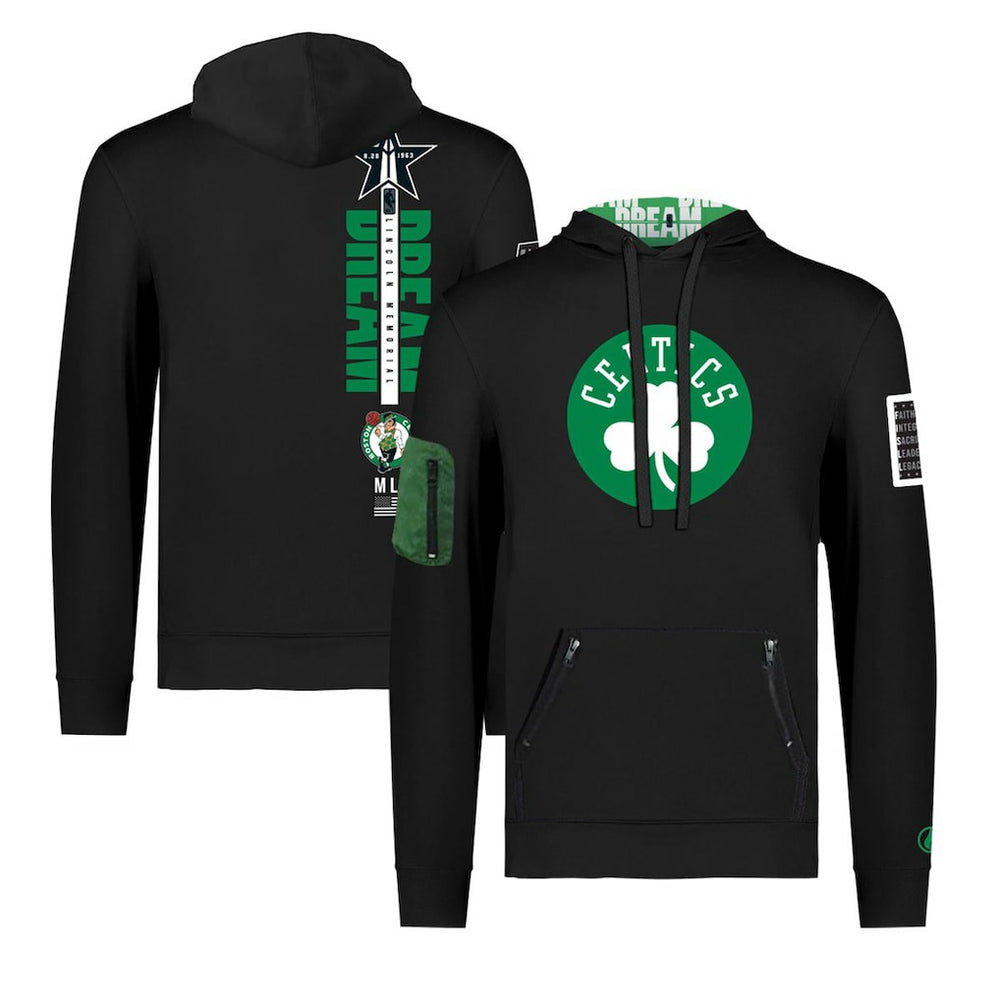 NBA Boston Celtics FISLL x Black History Collection Unisex Pullover Hoodie - Black for sale