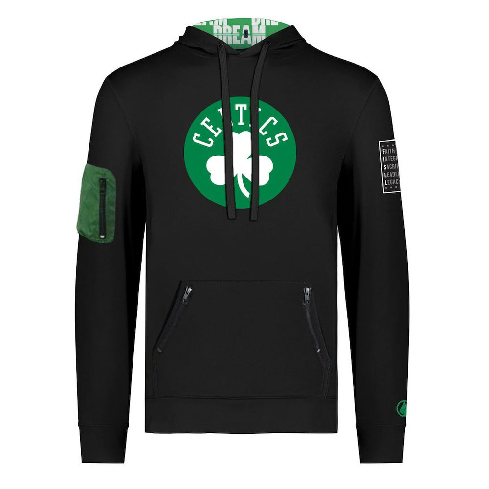 NBA Boston Celtics FISLL x Black History Collection Unisex Pullover Hoodie - Black for sale