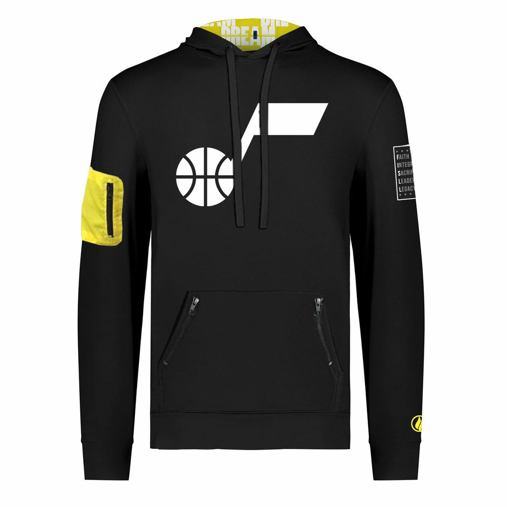 NBA Utah Jazz FISLL x Black History Collection Unisex Pullover Hoodie - Black for sale