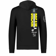 NBA Utah Jazz FISLL x Black History Collection Unisex Pullover Hoodie - Black for sale