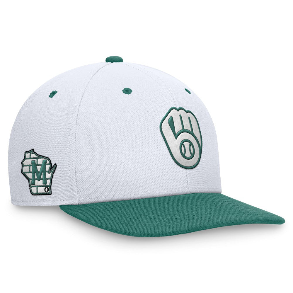 MLB Milwaukee Brewers Nike Bicoastal Two-Tone Pro Performance Snapback Hat