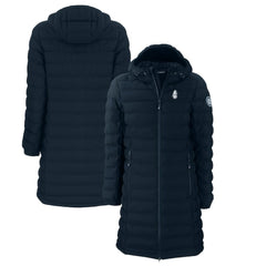 MLB Chicago Cubs Cutter & Buck Women's Cooperstown Collection Mission Ridge Repreve Eco Insulated Long Full-Zip Puffer Jacket