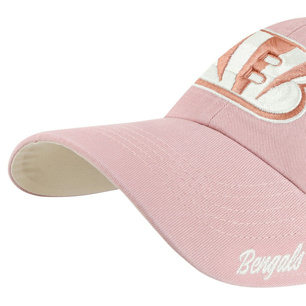 '47 Women's Ballpark Cheer Dusty Rose Clean Up Adjustable Hat - Cincinnati Bengals