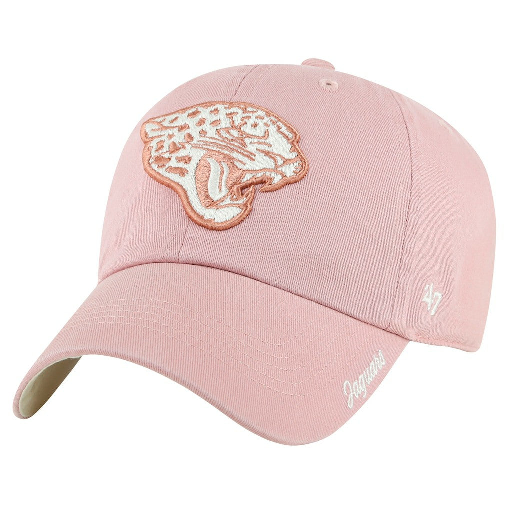 '47 Women's Ballpark Cheer Dusty Rose Clean Up Adjustable Hat - Jacksonville Jaguars