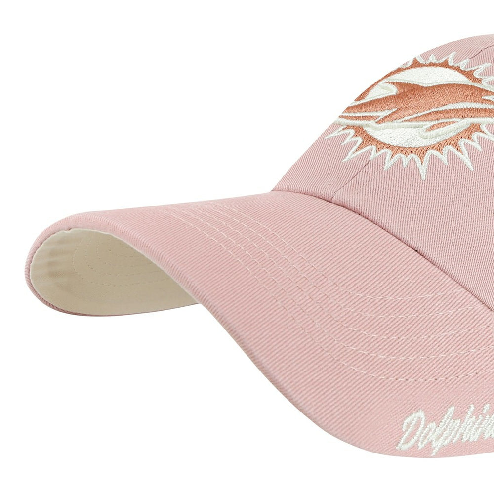 '47 Women's Ballpark Cheer Dusty Rose Clean Up Adjustable Hat - Miami Dolphins