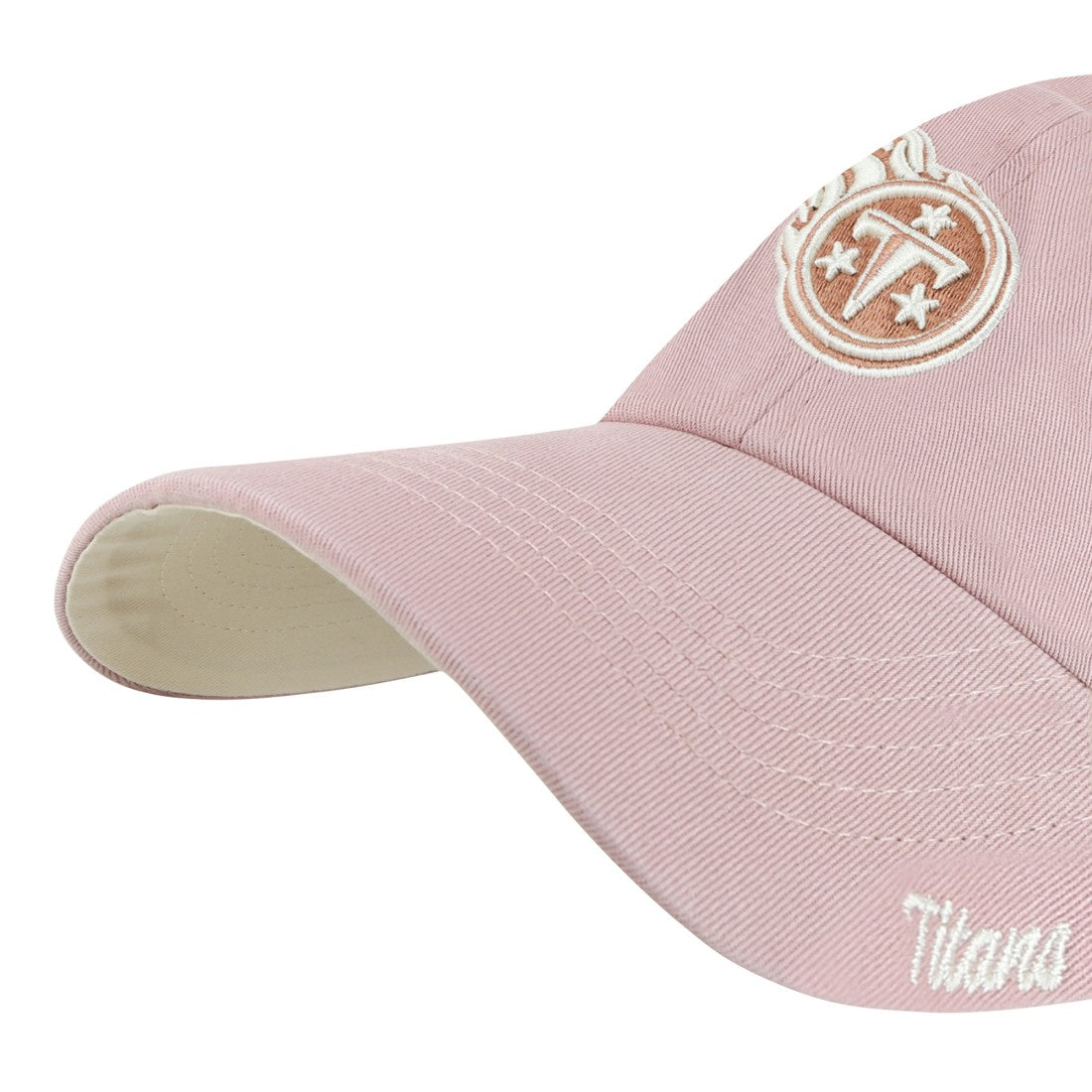 '47 Women's Ballpark Cheer Dusty Rose Clean Up Adjustable Hat - Tennessee Titans
