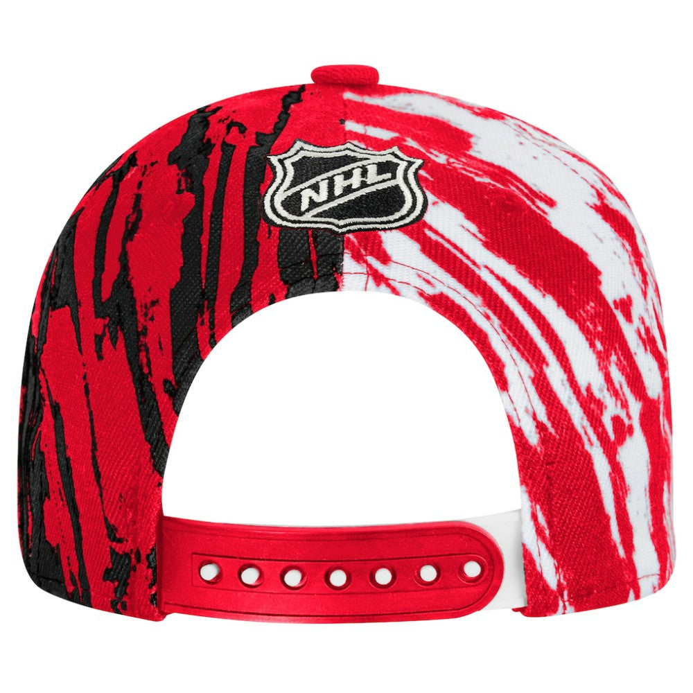 NHL Red Chicago Blackhawks Youth Propel Flat Brim Snapback Hat