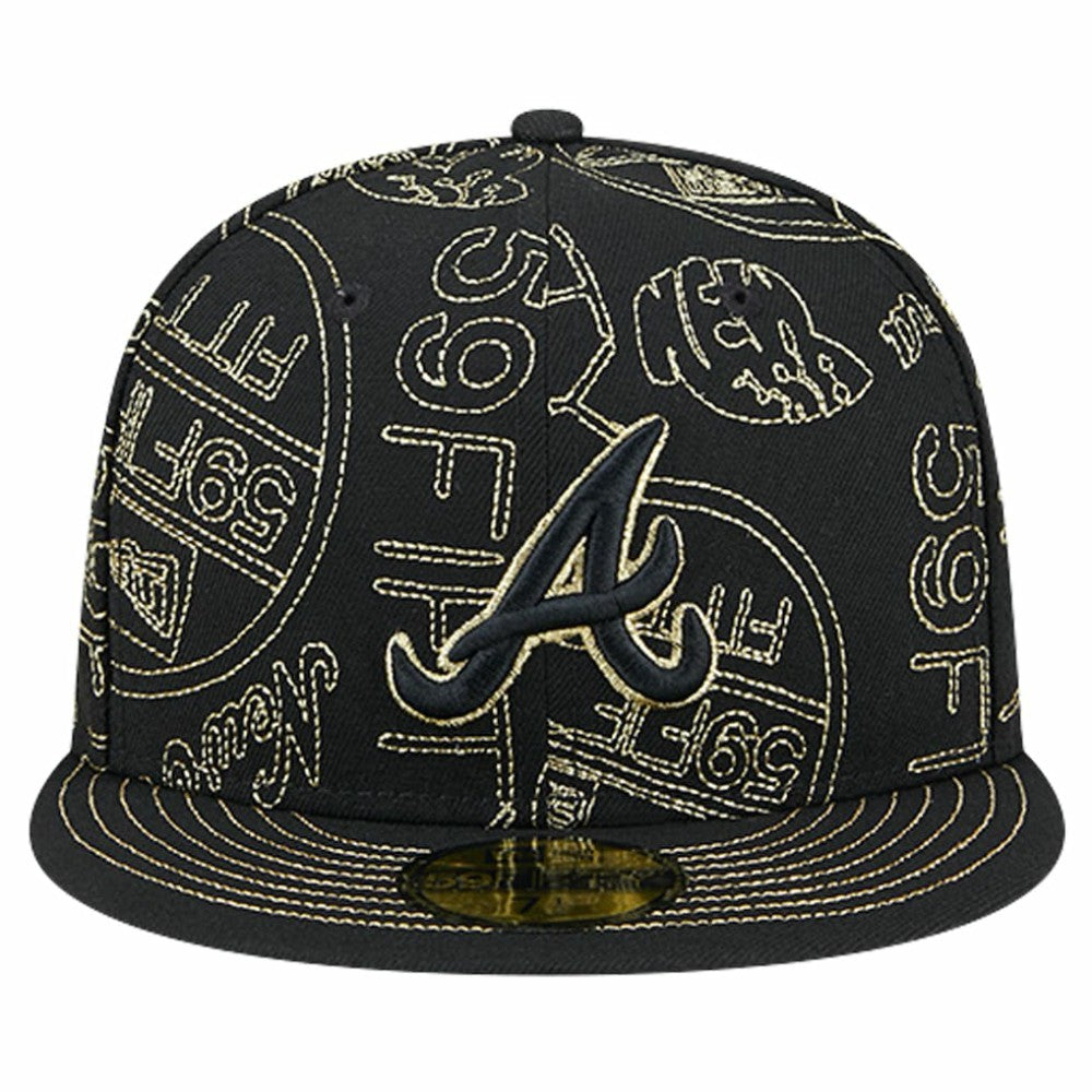MLB Atlanta Braves New Era 59FIFTY Day Allover Fitted Hat