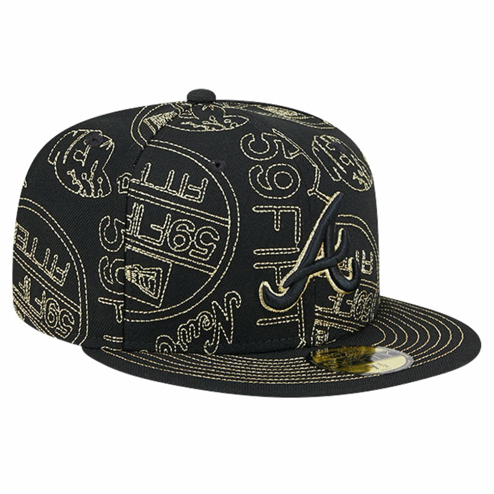 MLB Atlanta Braves New Era 59FIFTY Day Allover Fitted Hat
