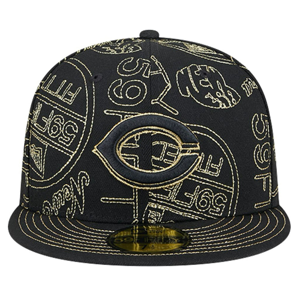 MLB Cincinnati Reds New Era 59FIFTY Day Allover Fitted Hat