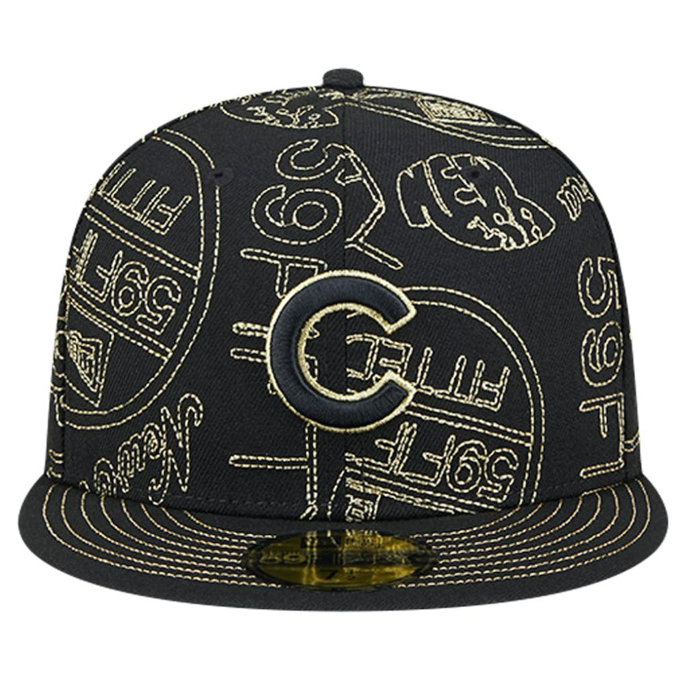 MLB Chicago Cubs New Era 59FIFTY Day Allover Fitted Hat