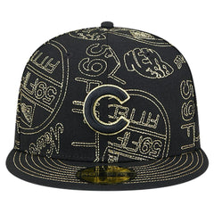 MLB Chicago Cubs New Era 59FIFTY Day Allover Fitted Hat
