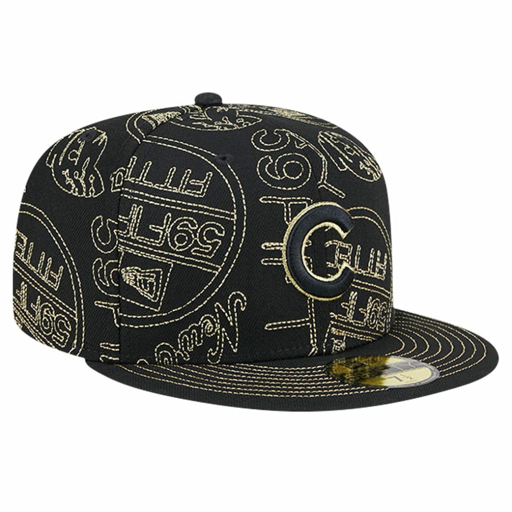 MLB Chicago Cubs New Era 59FIFTY Day Allover Fitted Hat