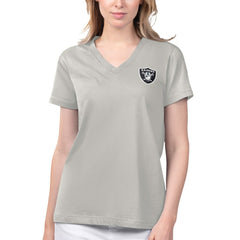 Margaritaville Women's Game Time V-Neck T-Shirt - Las Vegas Raiders