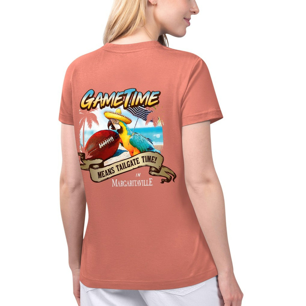 Margaritaville Women's Game Time V-Neck T-Shirt - San Francisco 49ers