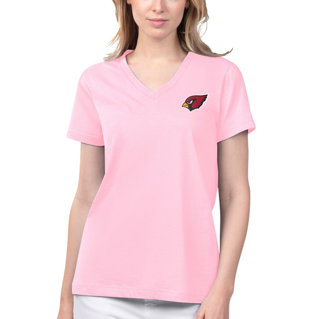 Margaritaville Women's Game Time V-Neck T-Shirt - Arizona Cardinals