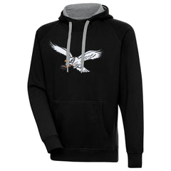 Antigua Throwback Logo Victory Pullover Hoodie - Philadelphia Eagles