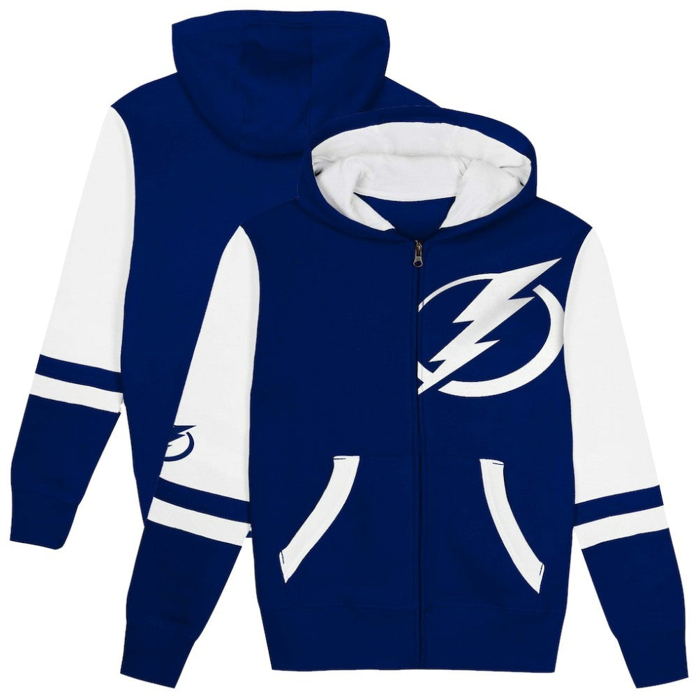 NHL Blue Tampa Bay Lightning Preschool Face Off Full-Zip Hoodie