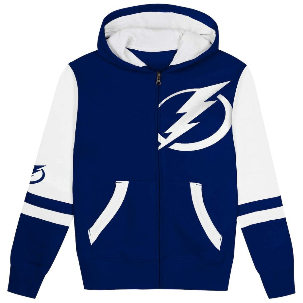 NHL Blue Tampa Bay Lightning Preschool Face Off Full-Zip Hoodie