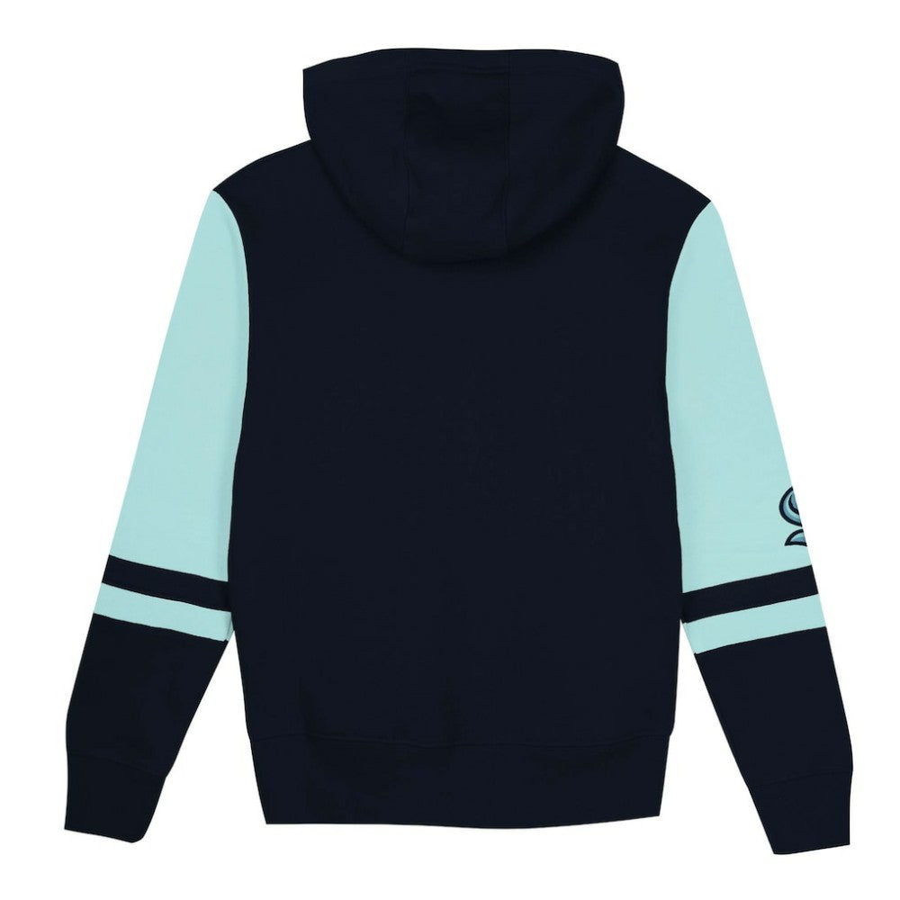 NHL Navy Seattle Kraken Preschool Face Off Full-Zip Hoodie