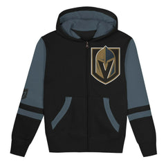 NHL Black Vegas Golden Knights Preschool Face Off Full-Zip Hoodie
