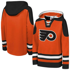 NHL Orange Philadelphia Flyers Youth Ageless Must Have Home V-Neck Pullover Hoodie