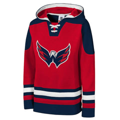 NHL Red Washington Capitals Youth Ageless Must Have Home V-Neck Pullover Hoodie