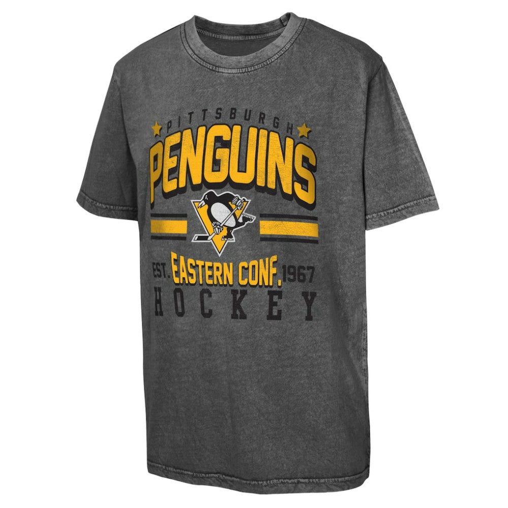 NHL Black Pittsburgh Penguins Youth Sure Short T-Shirt