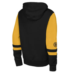 NHL Black Boston Bruins Youth Face Off Full-Zip Hoodie