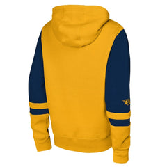 NHL Gold Nashville Predators Youth Face Off Full-Zip Hoodie