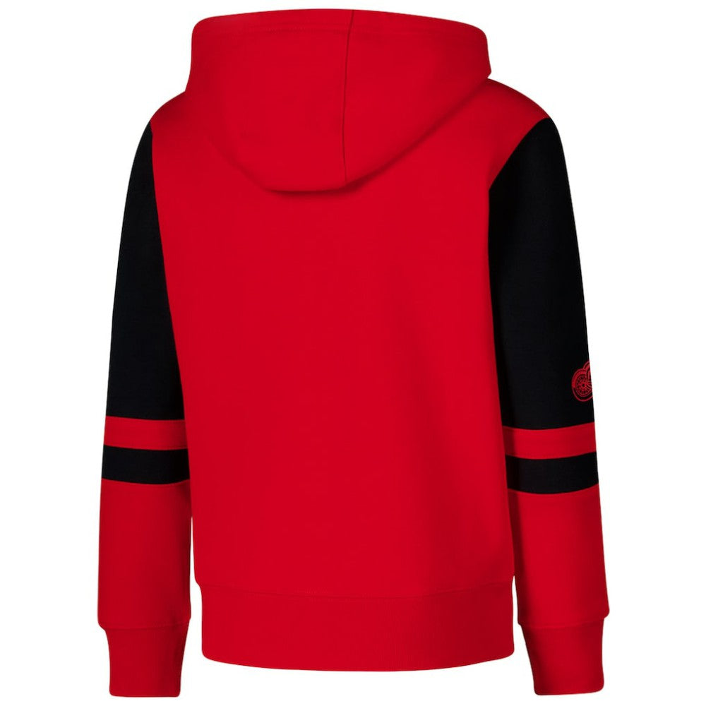 NHL Red Detroit Red Wings Youth Face Off Full-Zip Hoodie