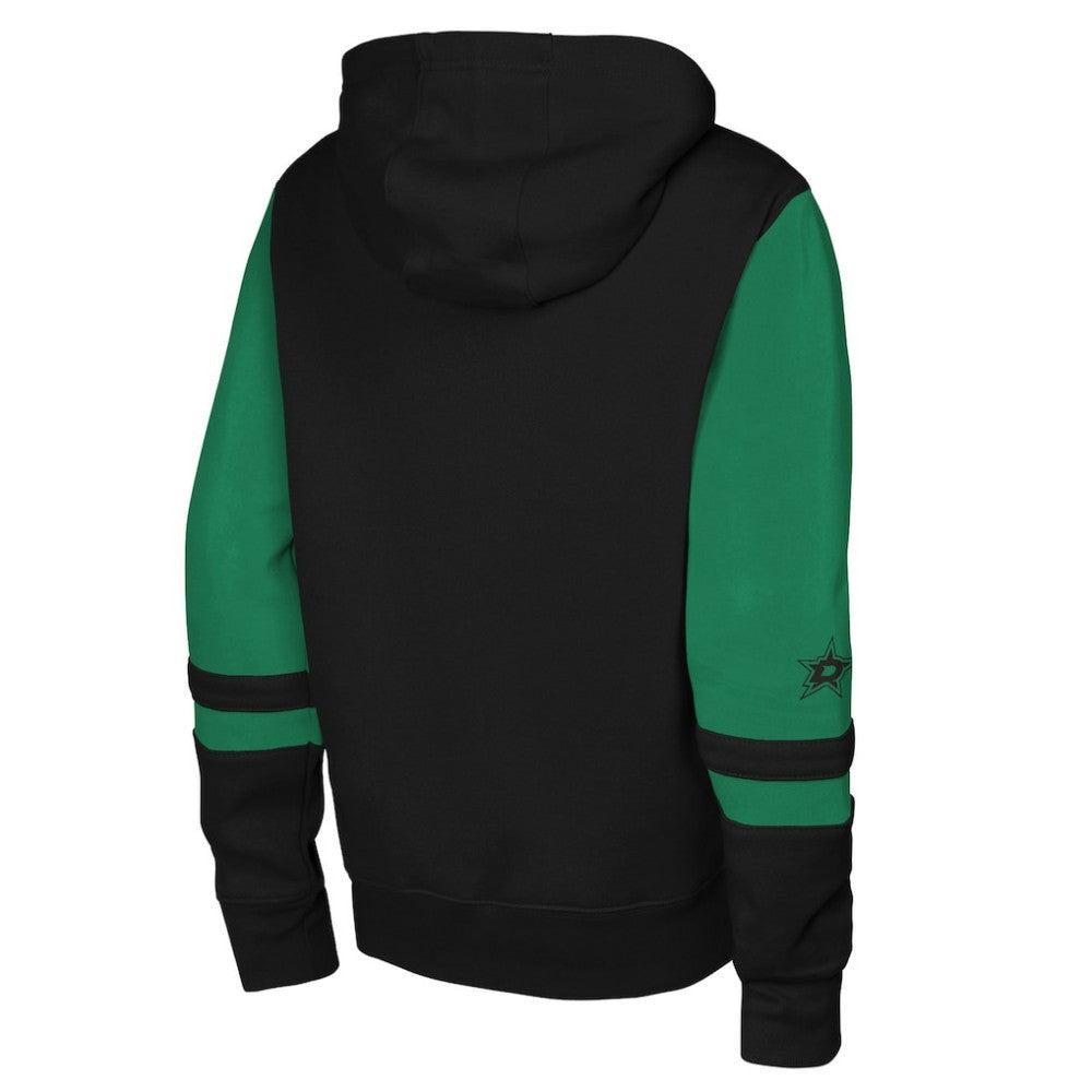NHL Black Dallas Stars Youth Face Off Full-Zip Hoodie