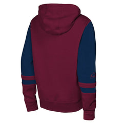 NHL Burgundy Colorado Avalanche Youth Face Off Full-Zip Hoodie