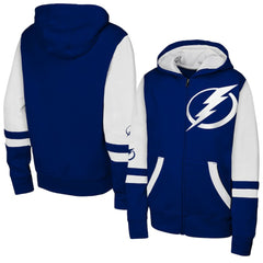 NHL Blue Tampa Bay Lightning Youth Face Off Full-Zip Hoodie