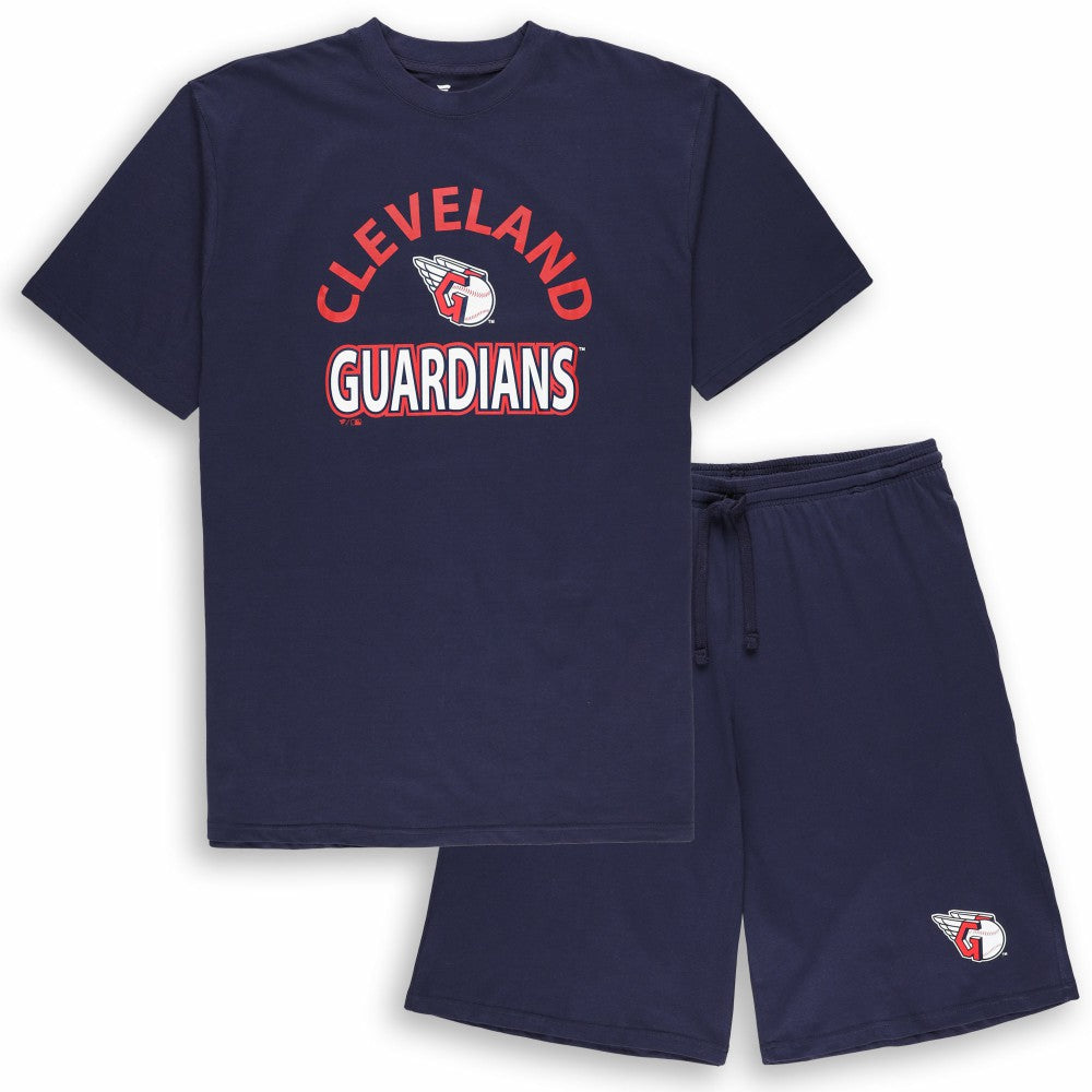 MLB Cleveland Guardians Profile Big & Tall T-Shirt & Shorts Combo Set