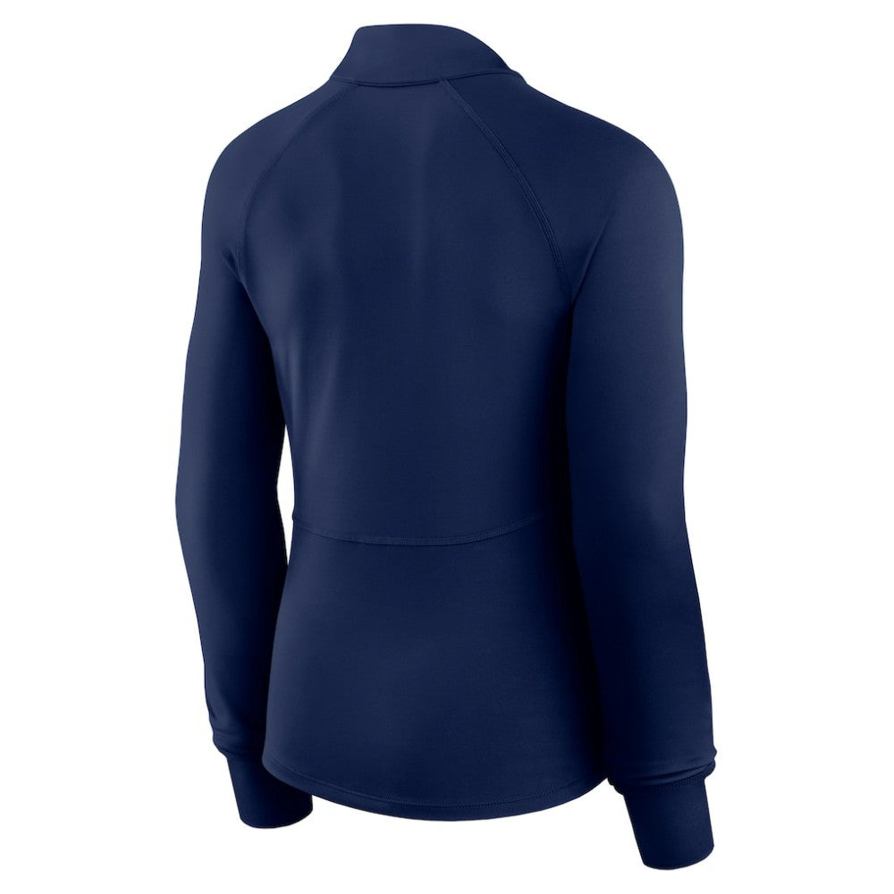 MLB New York Yankees Fanatics Women's Elements Raglan Tri-Blend Quarter-Zip Top