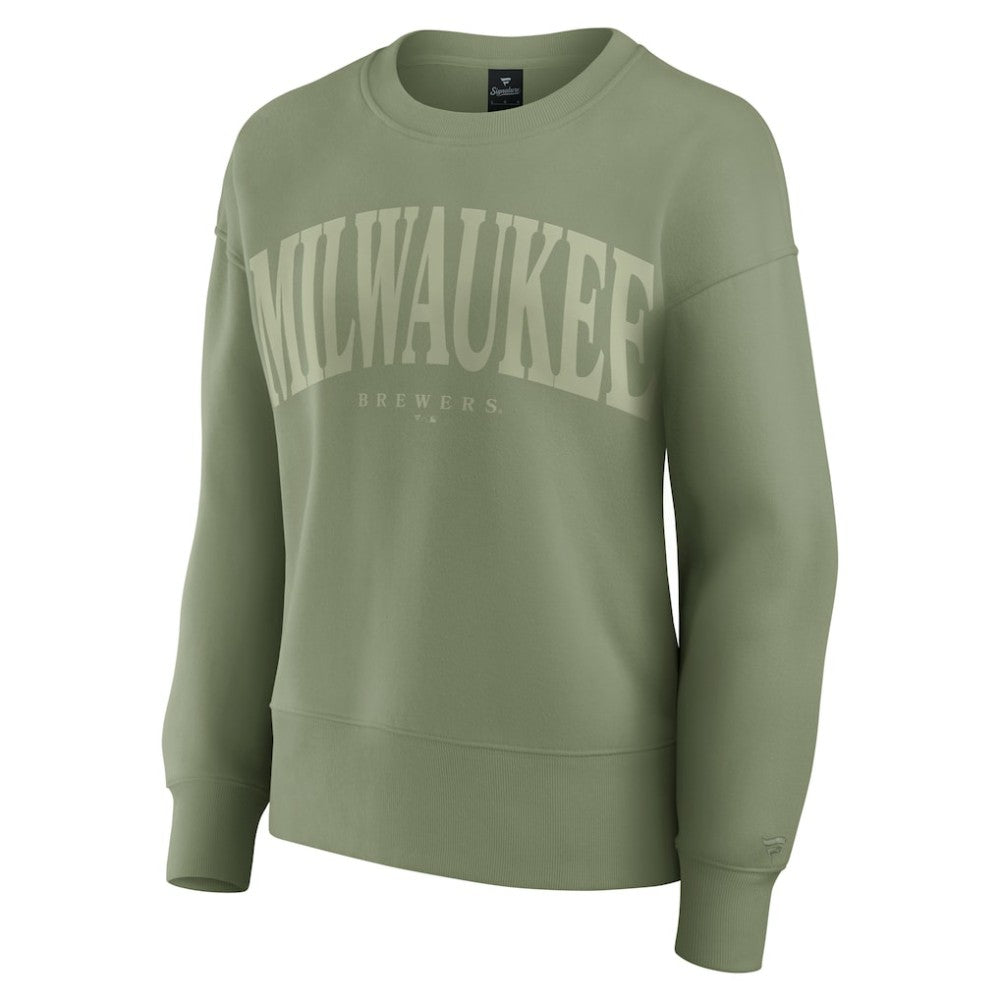 MLB Milwaukee Brewers Fanatics Women's Elements Flow Pullover Sweatshirt