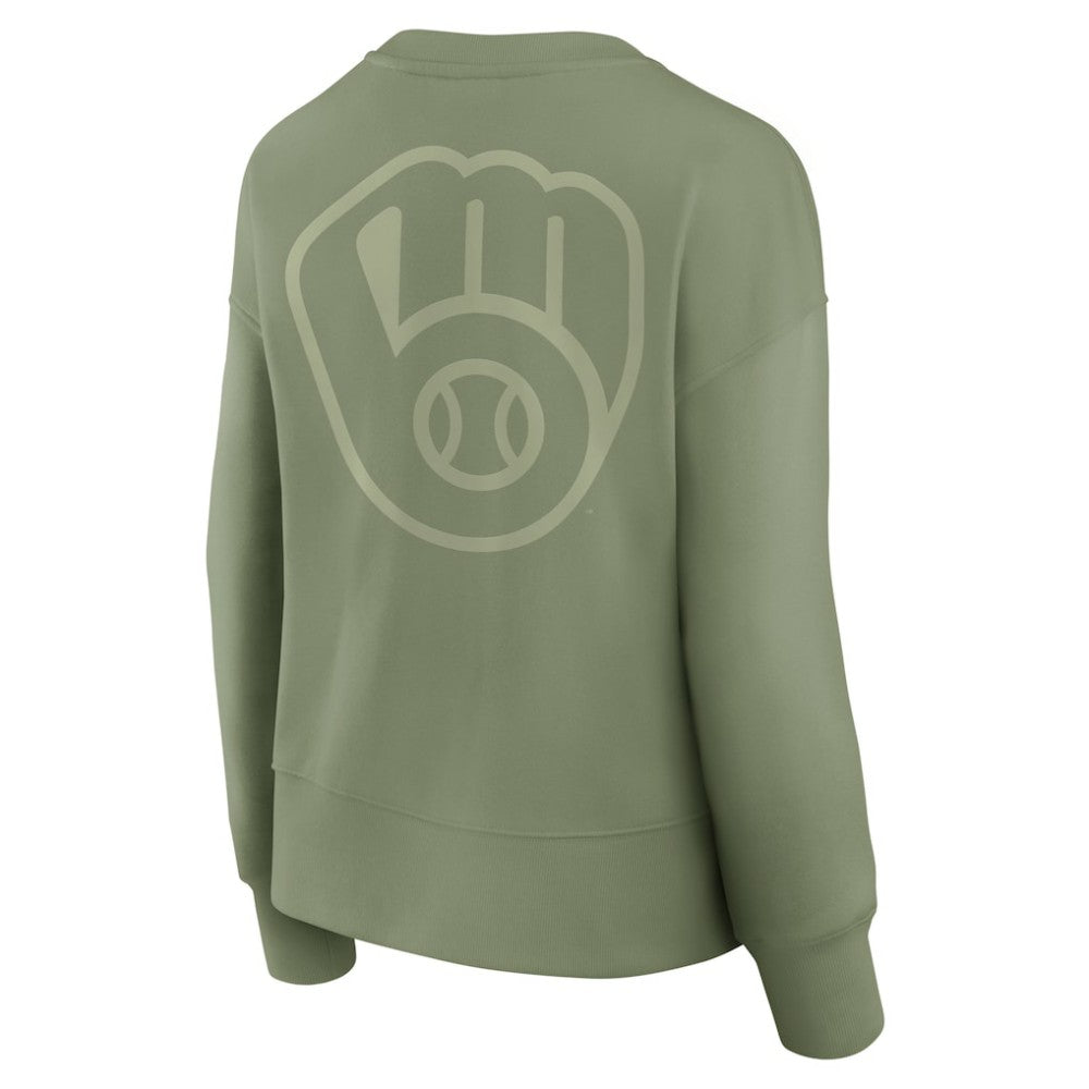 MLB Milwaukee Brewers Fanatics Women's Elements Flow Pullover Sweatshirt