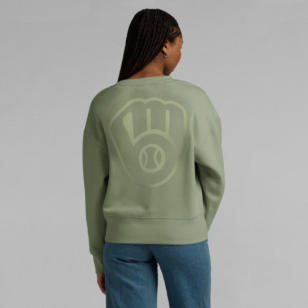 MLB Milwaukee Brewers Fanatics Women's Elements Flow Pullover Sweatshirt