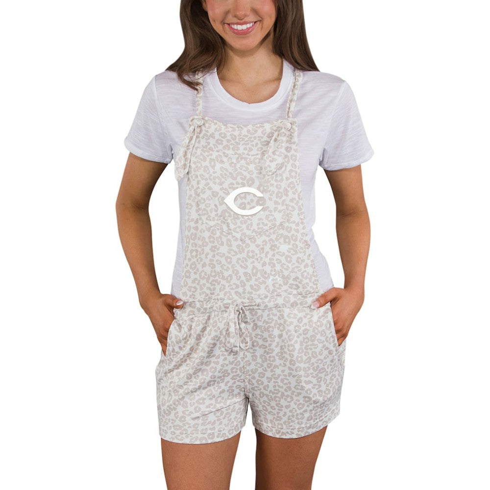 MLB Cincinnati Reds Concepts Sport Women's Montana Hacci Knit Romper Overalls