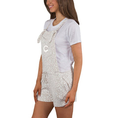 MLB Cincinnati Reds Concepts Sport Women's Montana Hacci Knit Romper Overalls