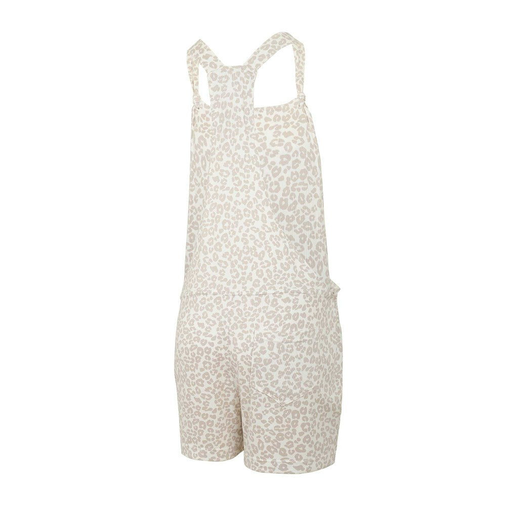 MLB Los Angeles Dodgers Concepts Sport Women's Montana Hacci Knit Romper Overalls
