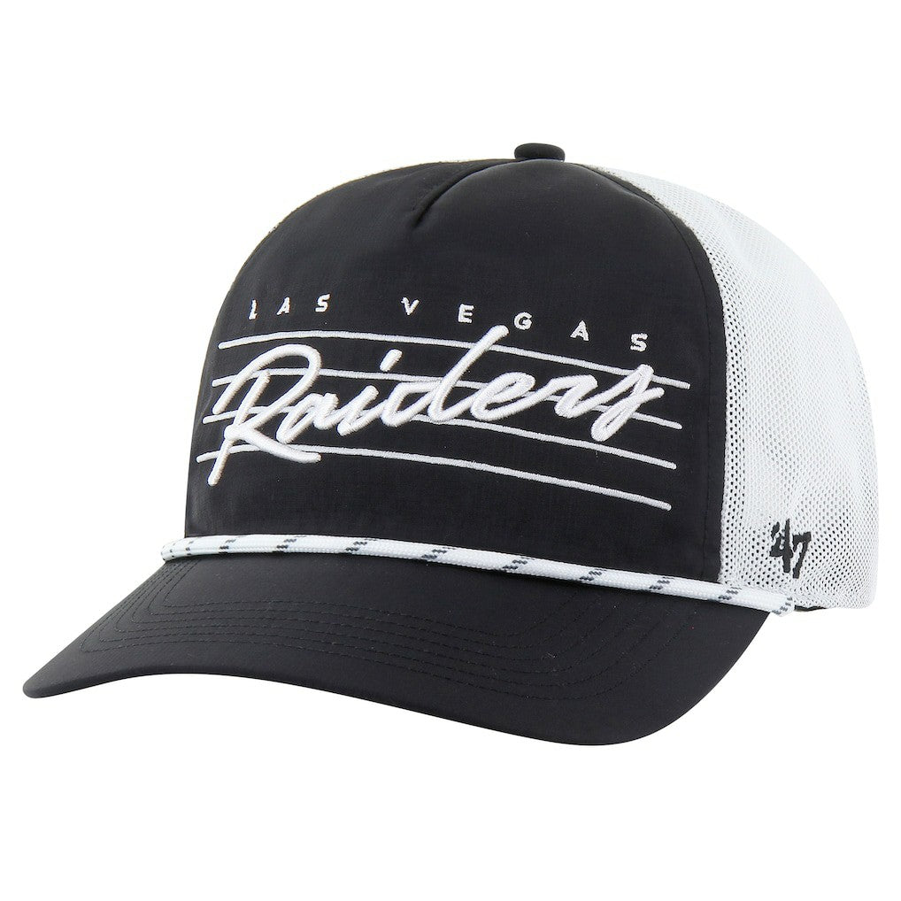 '47 Downburst Relaxed Hitch Trucker Adjustable Hat - Las Vegas Raiders