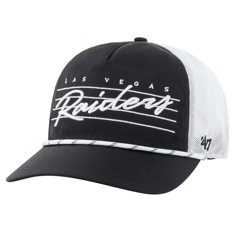 '47 Downburst Relaxed Hitch Trucker Adjustable Hat - Las Vegas Raiders
