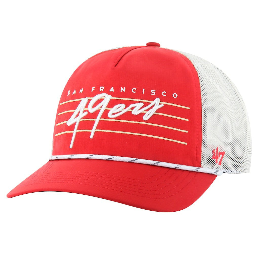 '47 Downburst Relaxed Hitch Trucker Adjustable Hat - San Francisco 49ers