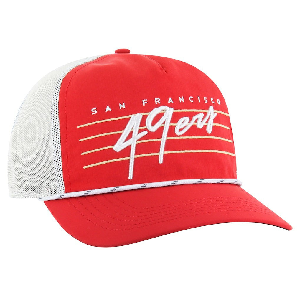 '47 Downburst Relaxed Hitch Trucker Adjustable Hat - San Francisco 49ers