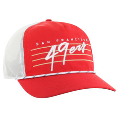 '47 Downburst Relaxed Hitch Trucker Adjustable Hat - San Francisco 49ers