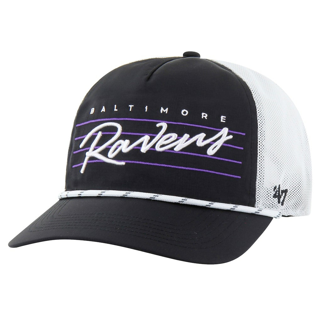 '47 Downburst Relaxed Hitch Trucker Adjustable Hat - Baltimore Ravens